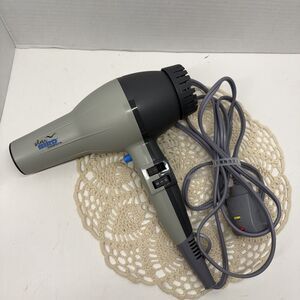 Conair Pro Silver Bird Professional Hair Dryer Gray Charcoal Blow Dryer